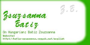 zsuzsanna batiz business card